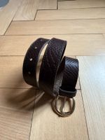 TAMARIS - Ledergürtel dunkelbraun 70