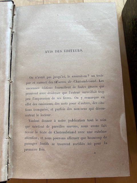 Libri: 12 Bände von Chateaubriand, 1834 – Usato da Aarau Rohr venduto da Hohenstaufen1208 3