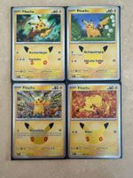 Pokémon 30th Celebrations – Pikachu 4er Set | Deutsch