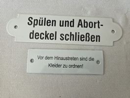 Alte Emaille Schilder  2 Stück 