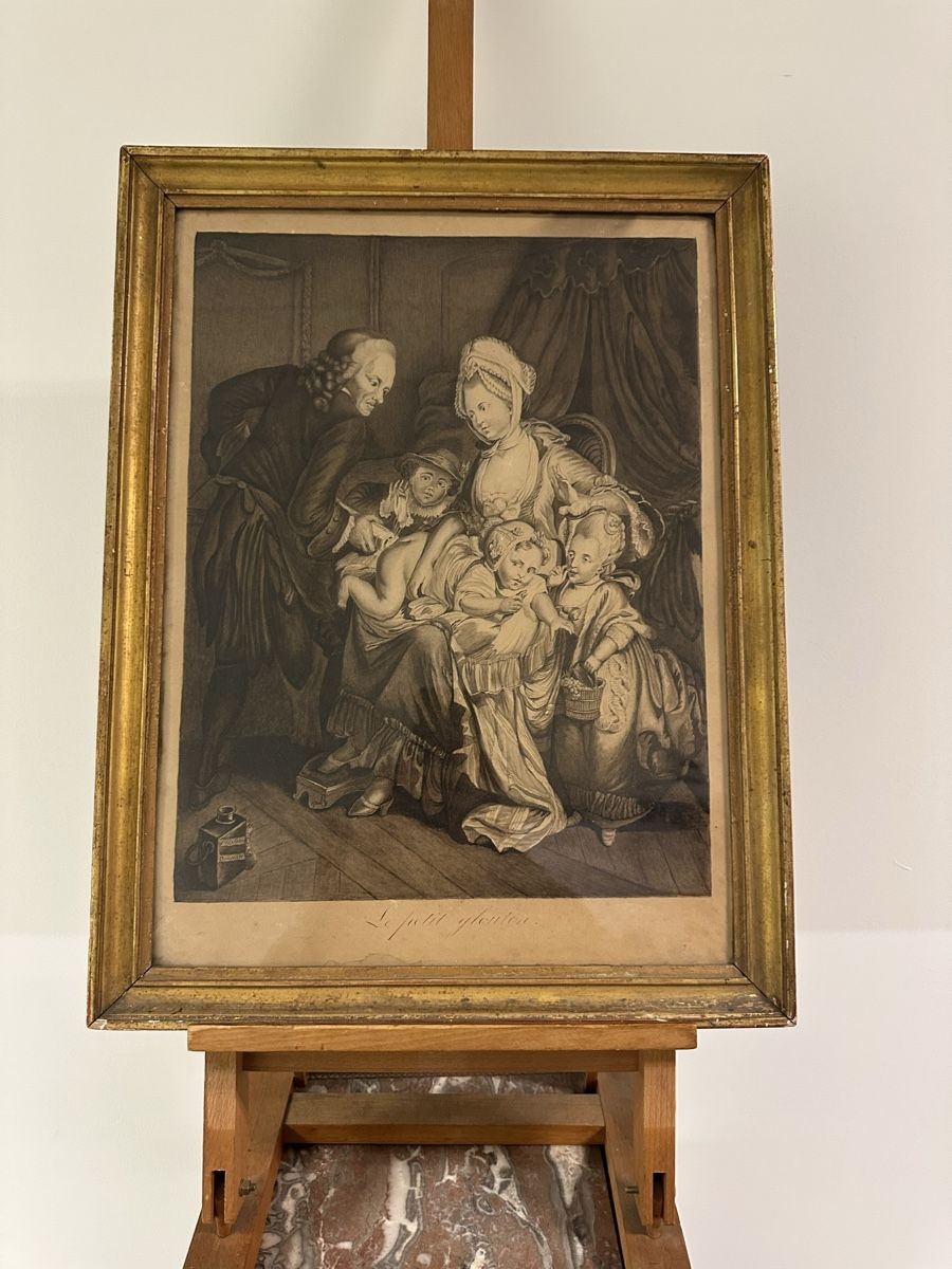 Dipinti: Le Petit Glouton, ancienne gravure. – Usato da Genève venduto da Tom6 2