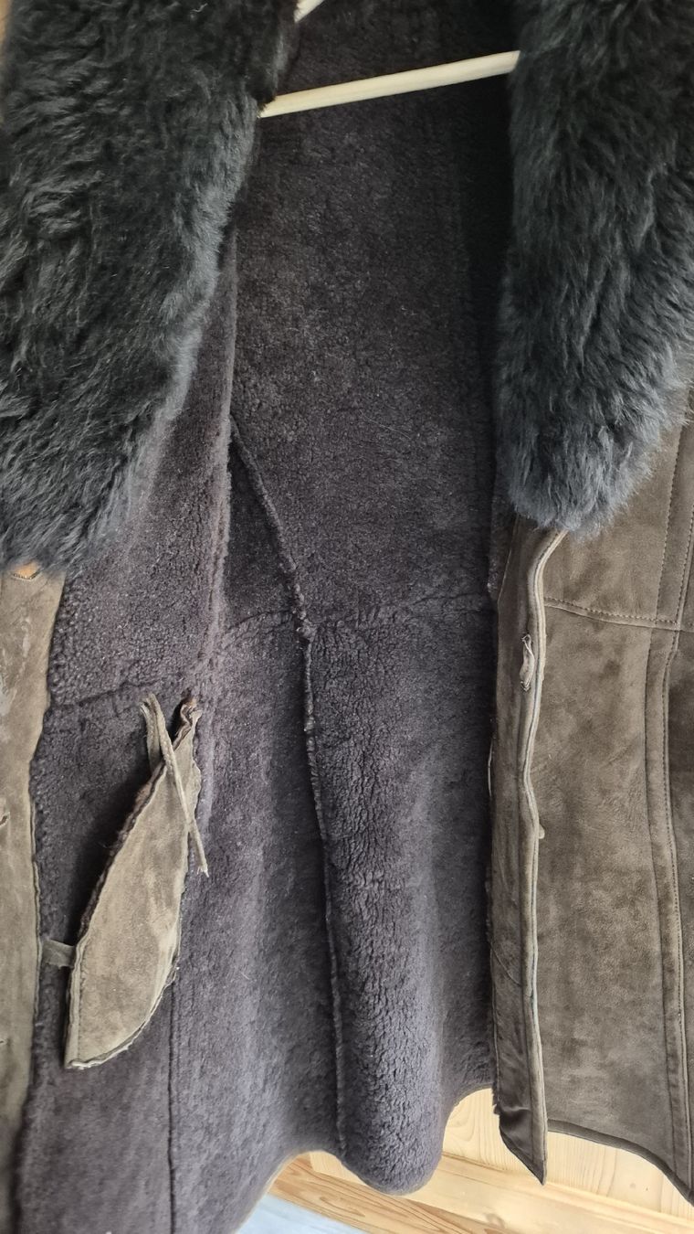 Cappotti: Vintage Mantel Fell/Leder – Usato da Zürich venduto da Knauelrockerin 1
