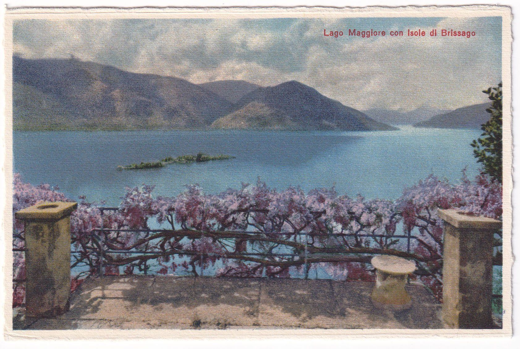 Cartoline postali: Lago Maggiore con isola di Brissago – Usato da Cormoret venduto da Pascalll2001