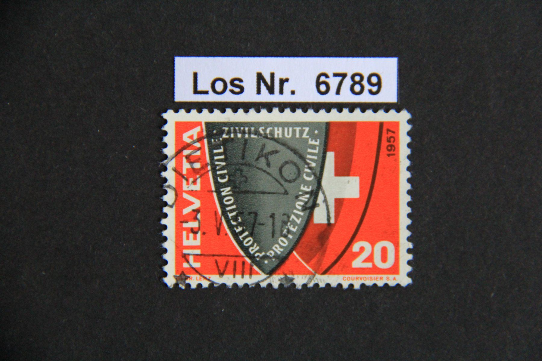 Alle Briefmarken: CH 1957 Ortsstempel mit Datum                       Los 6789 – Gebraucht aus Volken von jukon65