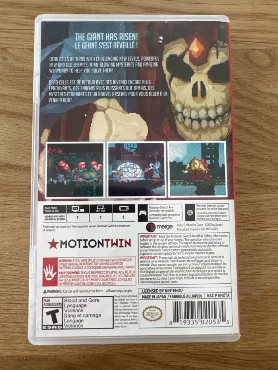 Giochi: Dead Cells Switch – Usato da Ichertswil venduto da EldenLord 2