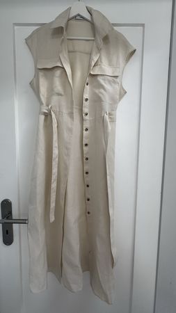 Schönes 100% Leinen Kleid in grösse S