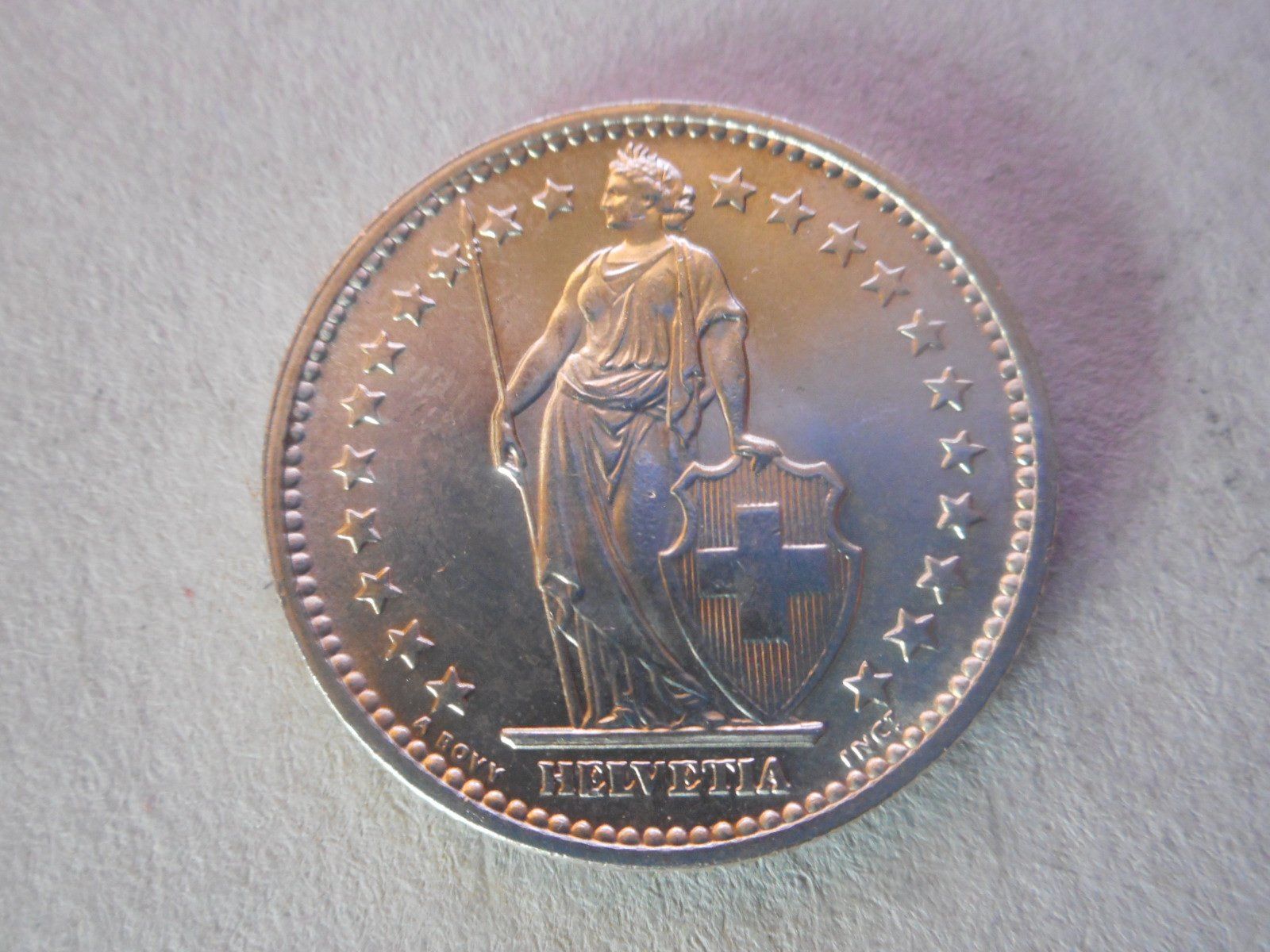 Tutti le monete: 2 Fr. 1967 silber  unz/stgl Prachtsstück – Nuovo (secondo la descrizione) da Kriegstetten venduto da pizlad2010 3