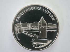 20 Franken Gedenkmünze 2005 Kapellbrücke Luzern ***TOP***