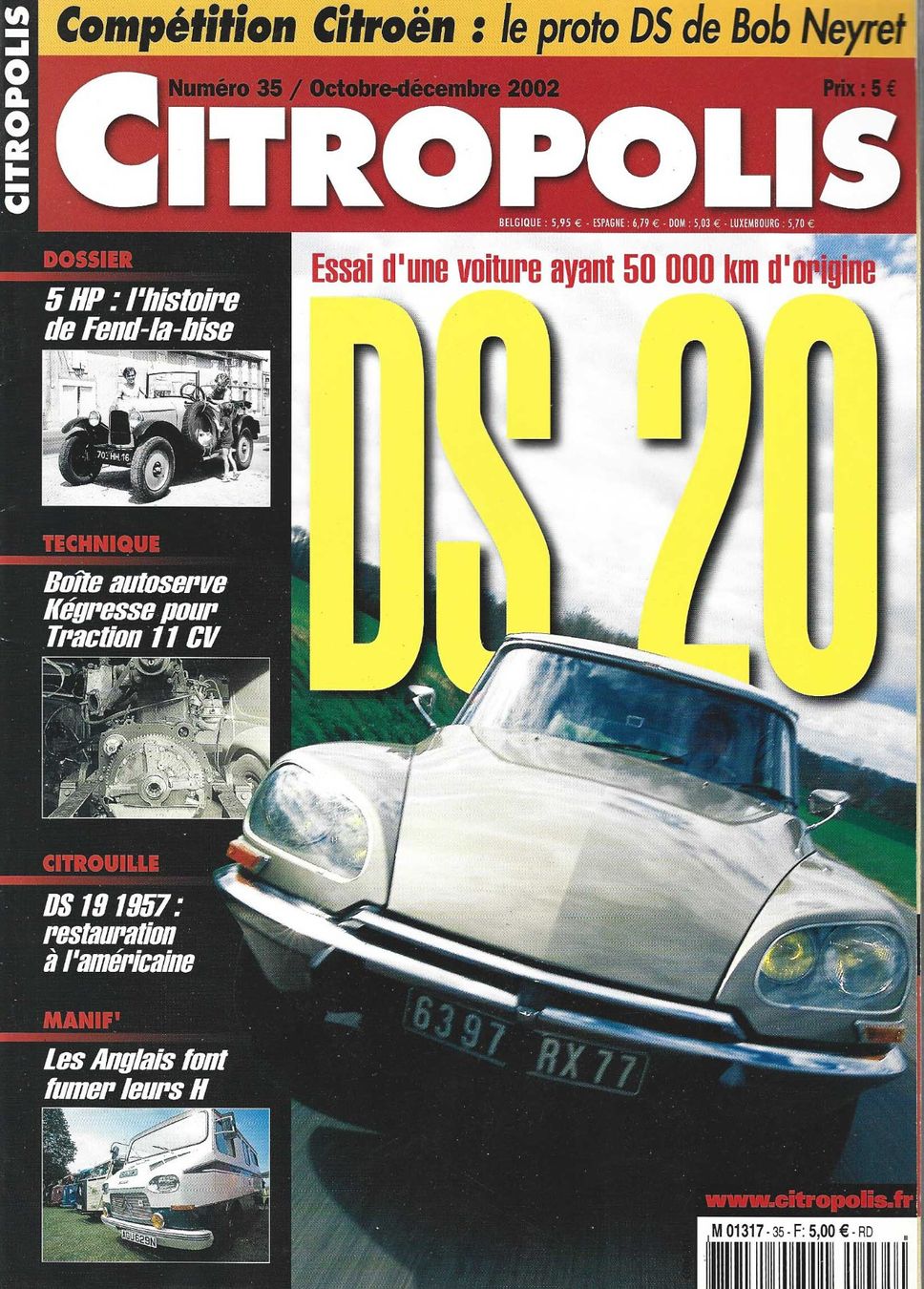 Libri: Citropolis No 35, octobre-décembre 2002 – Usato da Fontainemelon venduto da Jice12