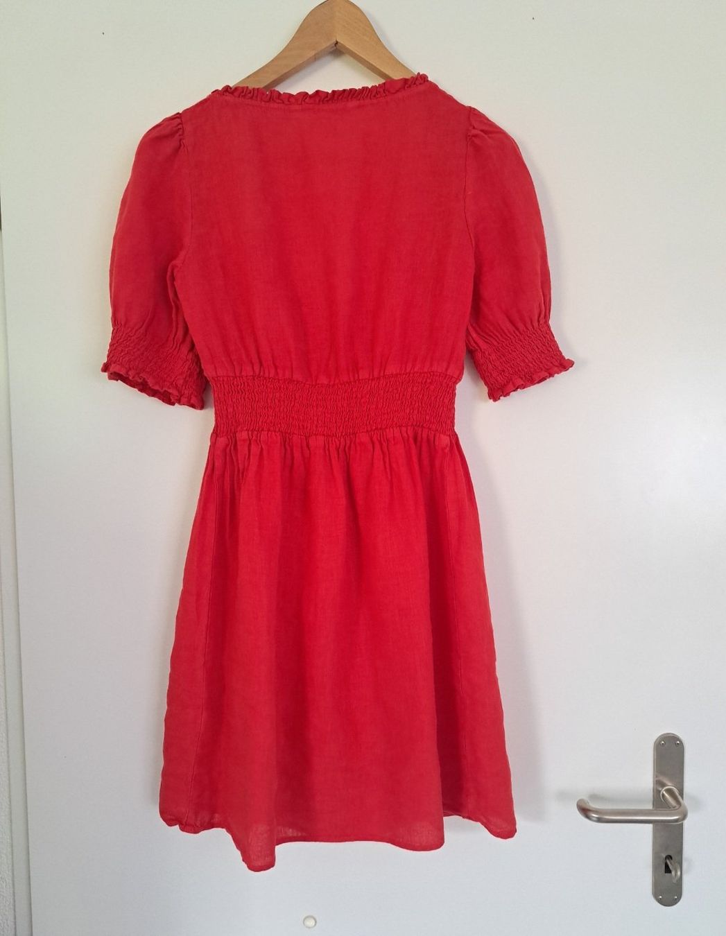 Zara Vestiti: Leinen Kleid Rot S – Usato da Rupperswil venduto da White-Dove 1