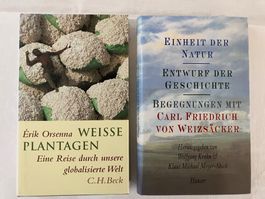 2 Naturbücher, "Weisse Plantagen" und "Einheit der Natur"