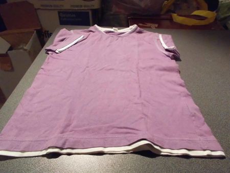 T-Shirt Grösse 134, violett, Bio Cotton