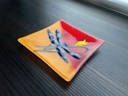 Keramik Schale, Bild verglast