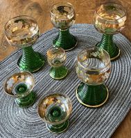 Römer Andenken Gläser 7 Stck. 2Likör,1Schnaps,4Weiss-Rotwein