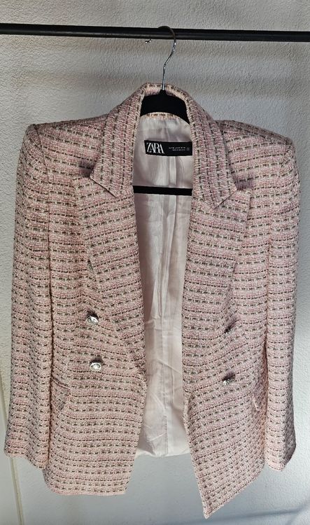 Echarpe à carreaux en laine mélangée Rose Acne studios - Femme