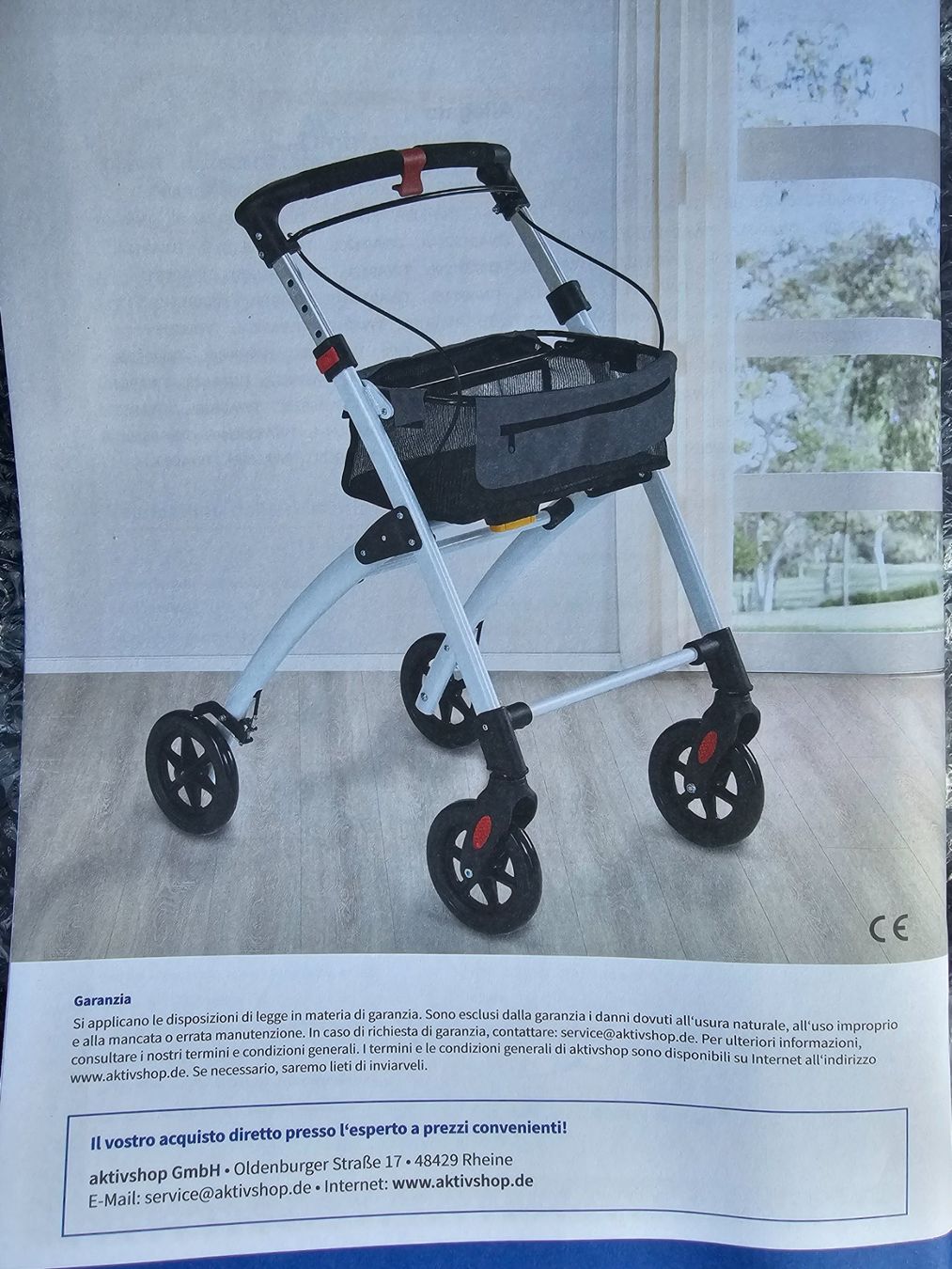 Ausili per la deambulazione: Rollator Wohnungsrollator Premium, Neu in Originalverpackung – Nuovo e nell'imballaggio originale da Küsnacht ZH venduto da _icy_ 4