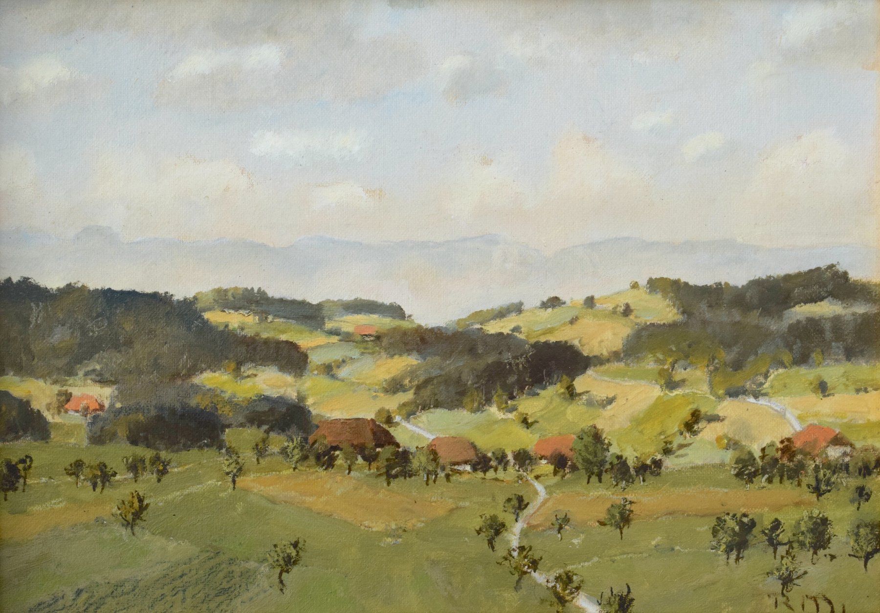 Gemälde: Rudolf Müller Emmental Eggerdingen Affoltern Jura Landschaft – Gebraucht aus Zürich von Kunstvoll 1