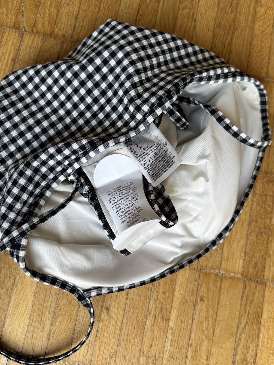 H&M Costumi da bagno & Bikini: NEW H&M Swimsuit Black White Gingham Pattern Size S – Nuovo e nell'imballaggio originale da Effretikon venduto da expiredrice 2