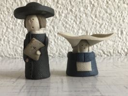 Pfarrer und Nonne Keramik