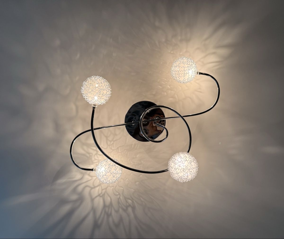 Conforama Lampadari & plafoniere: Deckenleuchte 4 Lichter Kugeln Zustand gut – Usato da Gisikon venduto da lila.libelle 2