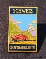 GG591 - Werbeplakat Pin / Schweiz Gotthardline Bahn Zug