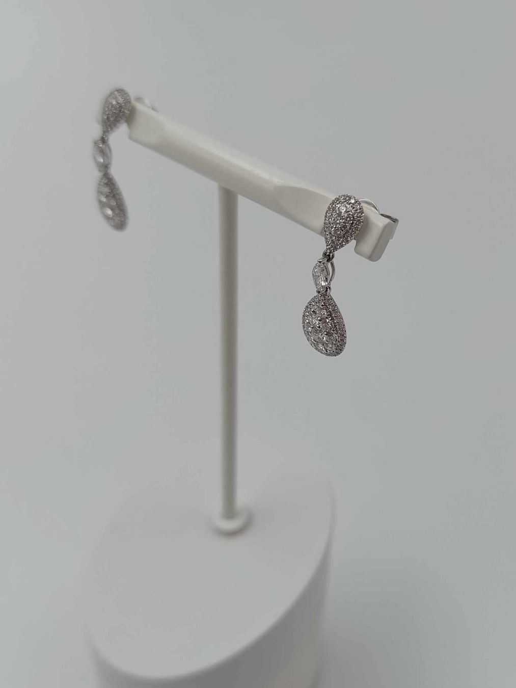 Orecchini pendenti & Orecchini a lobo: DIAMANT OHRHÄNGER IN 750 WEISSGOLD – Usato da Luzern venduto da EdiGem 6