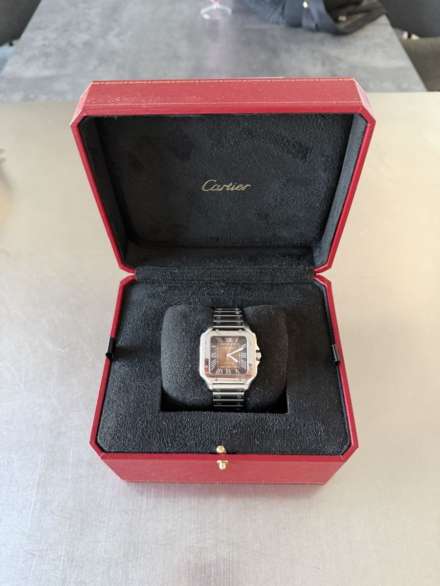 Cartier Orologi: Cartier Santos, full set 2024 , medium  – Usato da Fully venduto da Melvin5