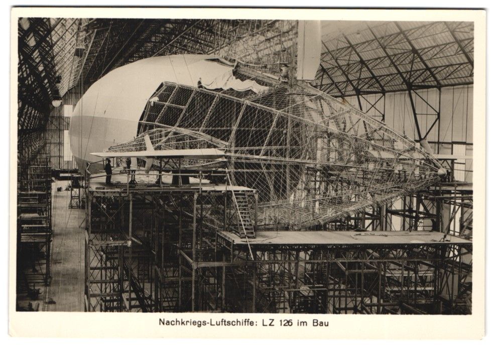 Fotografie & Manifesti: Fotografie Luftschiff Zeppelin LZ-126, L – Usato da Berlin venduto da bartko-reher
