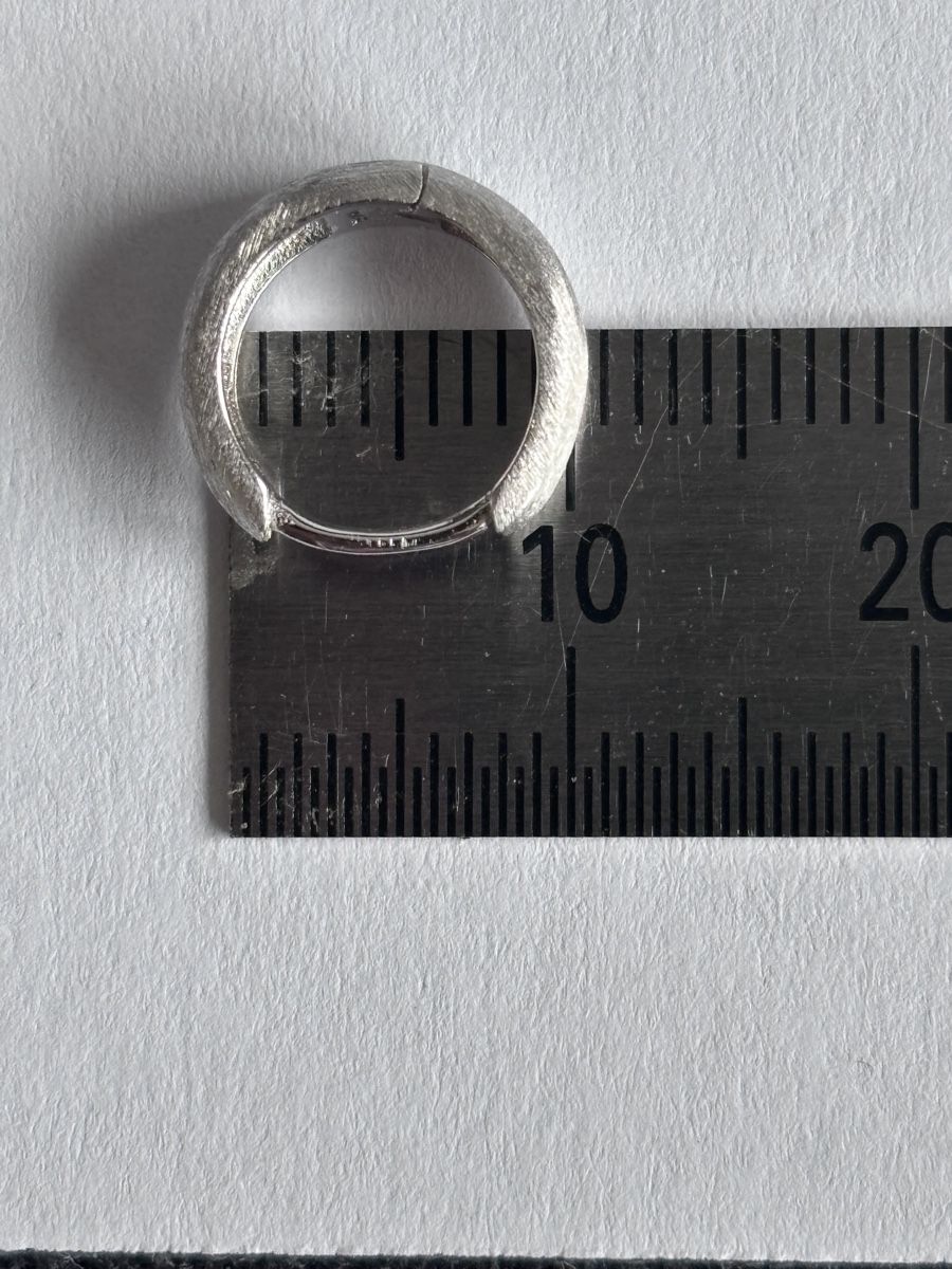 Orecchini pendenti & Orecchini a lobo: Small Huggies Earrings. 925 silver.size 8.5 mm – Nuovo (secondo la descrizione) da Dübendorf venduto da S1973E 3