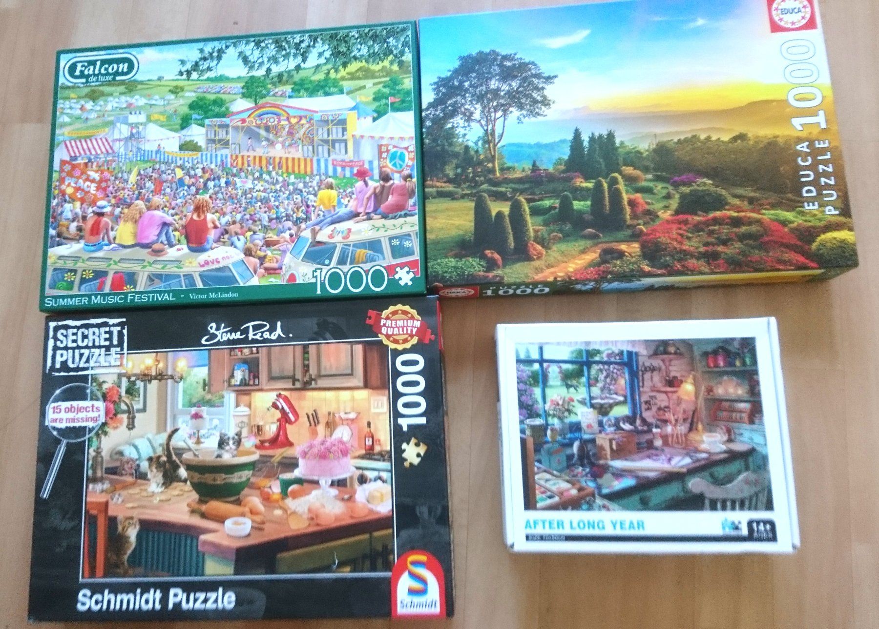 Puzzle: Vier Puzzles 1000 Teile komplett – Usato da Schüpfen venduto da ardiphne