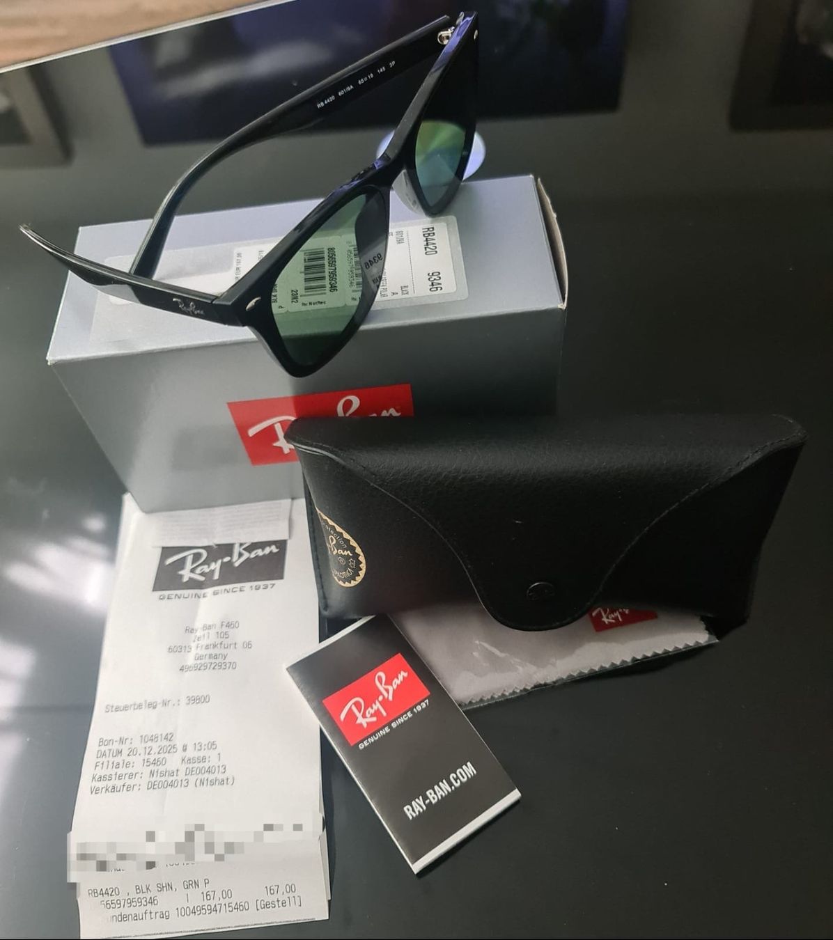 Ray-Ban Occhiali & Lenti: Neu-Brille Rey-Ban – Nuovo e nell'imballaggio originale da Zürich venduto da ok1 5