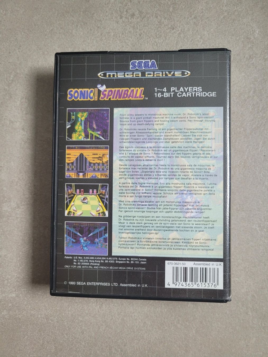 Spiele: Sonic Spinball (Mega Drive) – Gebraucht aus Uezwil von -Retrogames- 2
