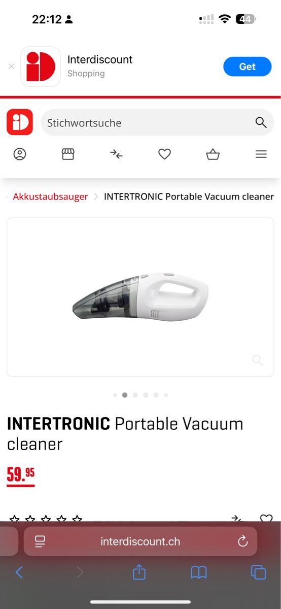 Aspirapolveri & Accessori: NEW Portable Vacuum Cleaner Intertonic – Nuovo e nell'imballaggio originale da Neuchatel venduto da Mia_G 1