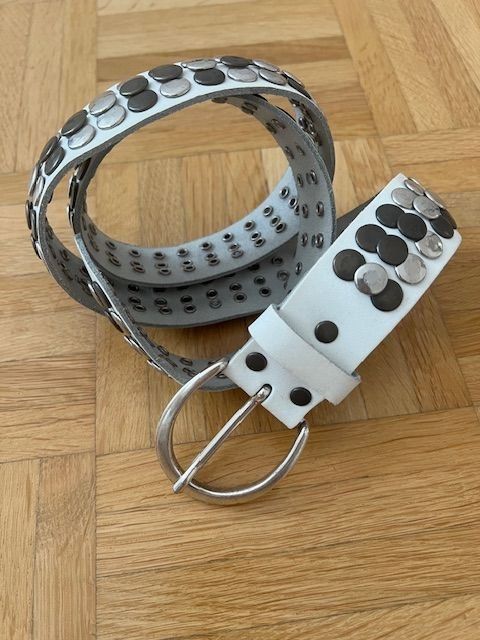 Gürtel: Gurt "Vanzetti" original, Leder, weiss, NEU! – Neu (gemäss Beschreibung) aus Walenstadt von ricamul 9