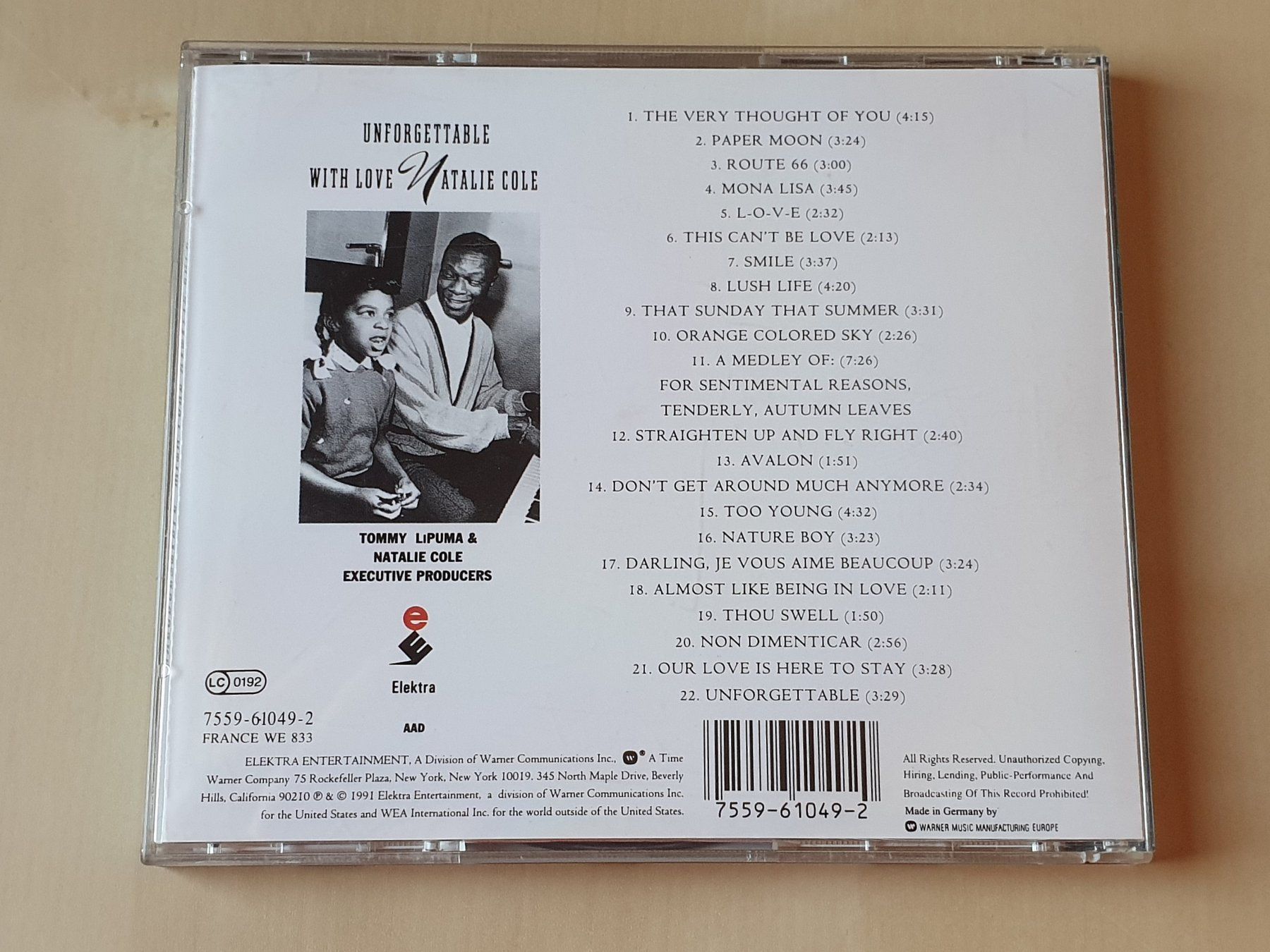 CD: Natalie Cole unforgettable with love – Usato da Stansstad venduto da collectorsshop 1