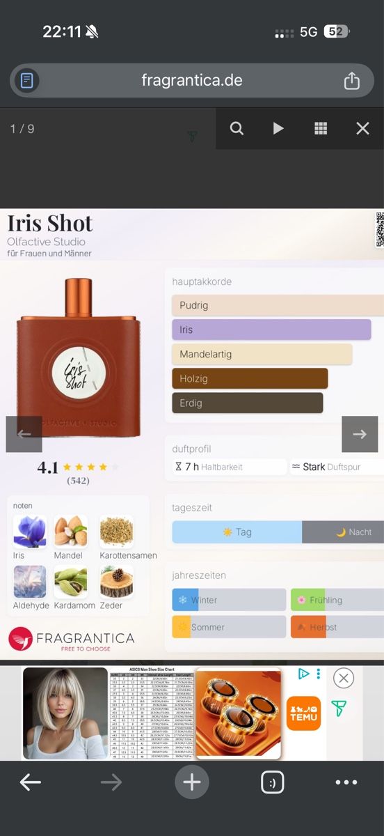Parfums & Eau de Toilette: Olfactive Studio Iris Shot Parfum , 5 ml – D'occasion à Sursee par nri_sbv9 3