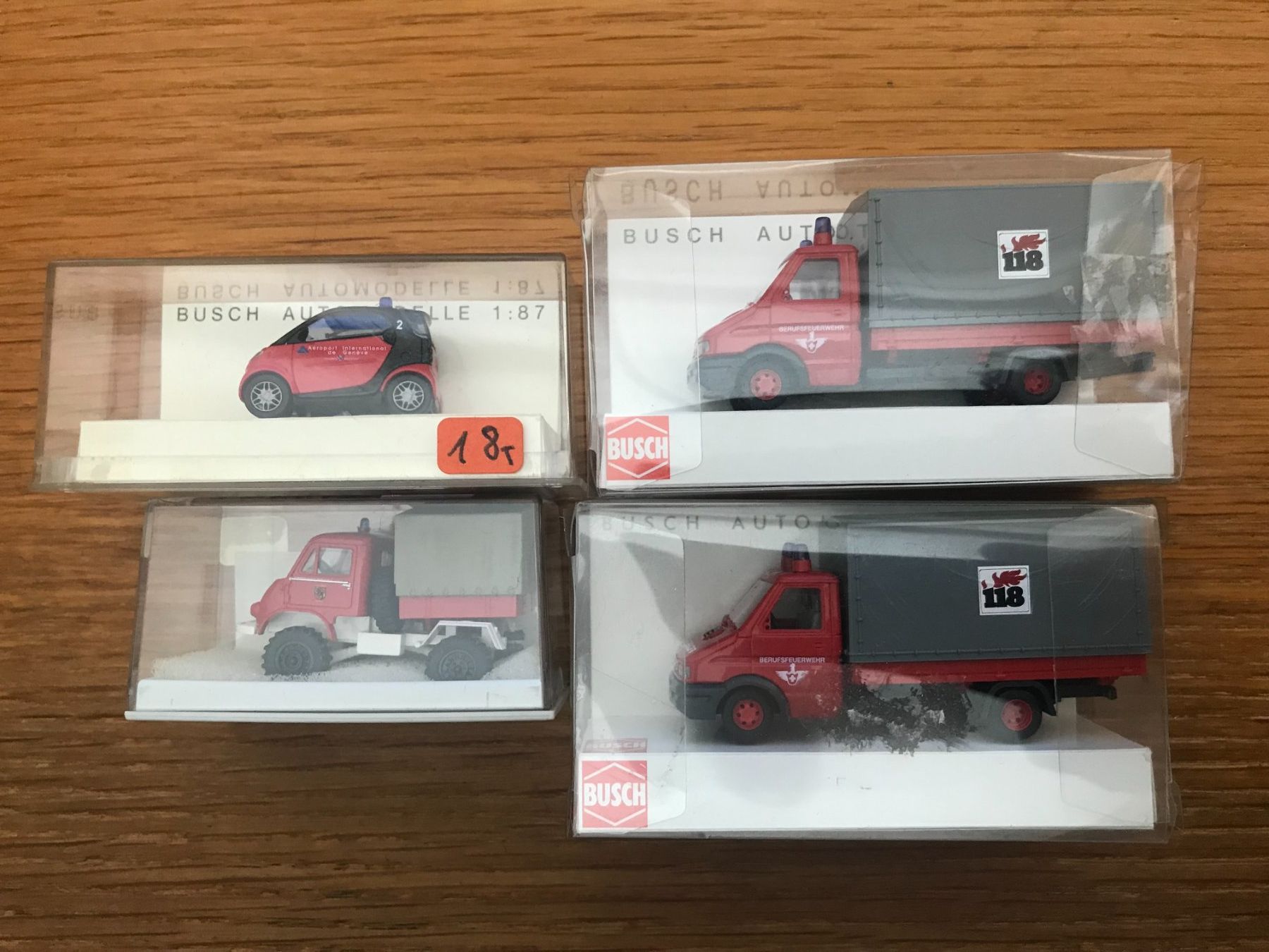 Busch Modellautos: 4x Schweizer Feuerwehr – Gebraucht aus Luzern von mey_s13