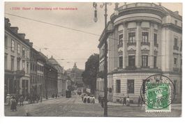BASEL Steinenberg mit Handelsbank, Tram