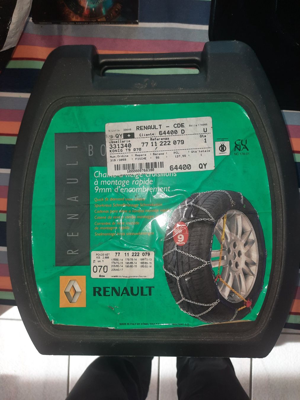 Catene da neve: Chaînes à neige Renault – Nuovo (secondo la descrizione) da Treyvaux venduto da ber_8q8r