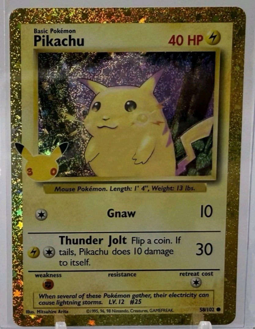 Pokémon Carte collezionabili: Pikachu 58 - 30th Celebration Pokemon – Nuovo (secondo la descrizione) da Zürich venduto da lll_2km8