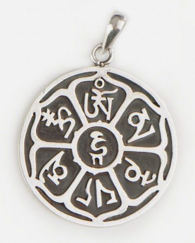 Anhänger: Silber-Anhänger - Om mani padme hum – Neu und originalverpackt aus Mauren von Yeelen