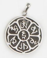 Silber-Anhänger - Om mani padme hum