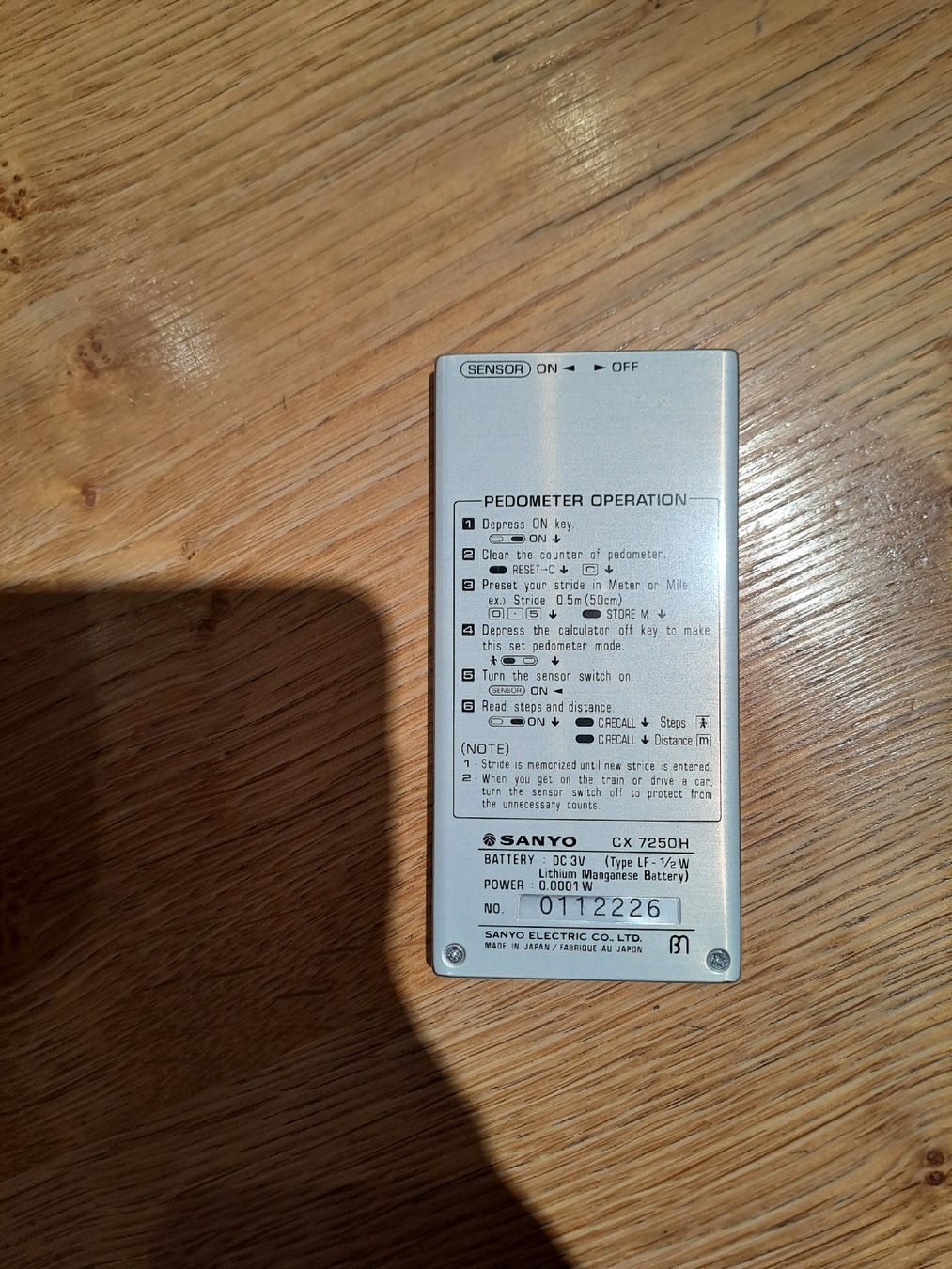 Sanyo Taschenrechner: Marathon Sanyo Pedomether Schrittzähler – Gebraucht aus Steinerberg von mat_h2m5 2