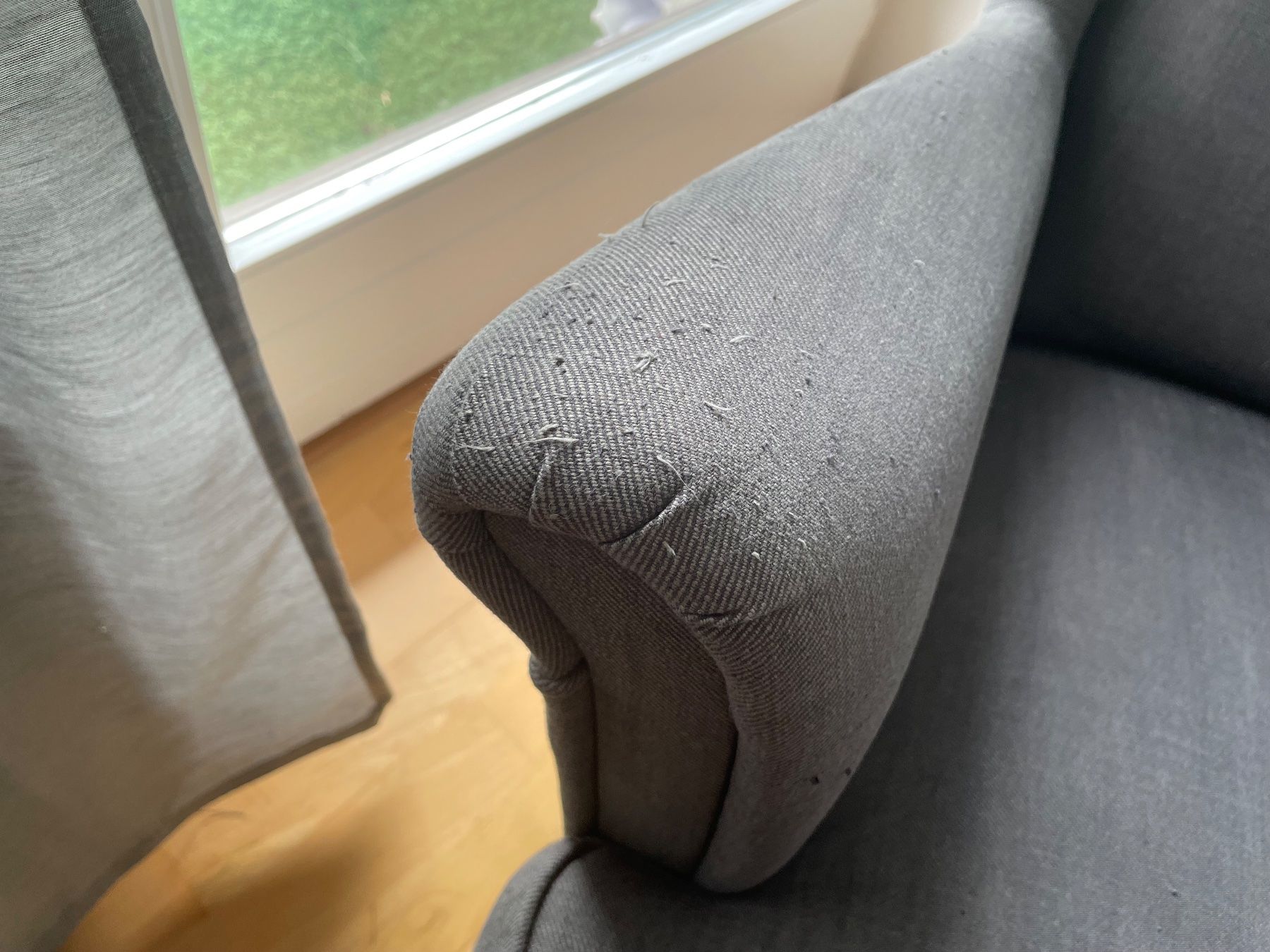 Ikea Poltrone: Fauteuil oreiller IKEA STRANDMON - Gris – Usato da Sierre venduto da Ruyfigas 4