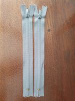Reißverschluss 2-Set: 2x 26 cm grau