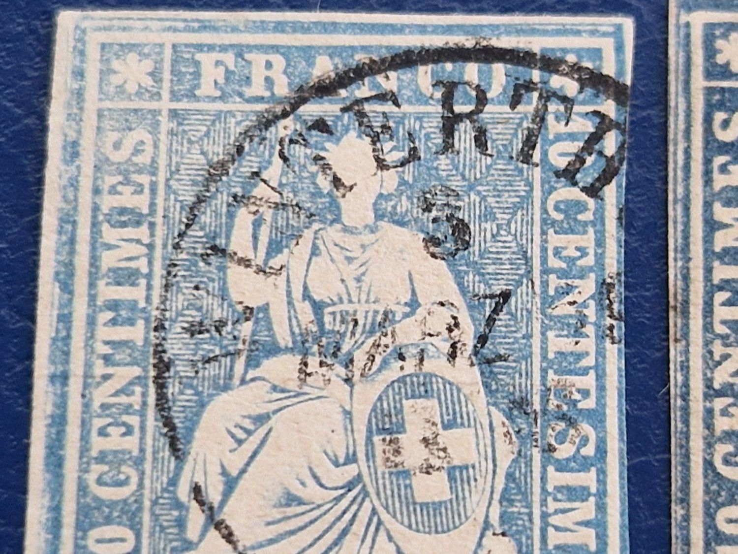 Alle Briefmarken: Strubel 23C, 2 St., ab 1.- – Gebraucht aus Burgdorf von Glossy01 1