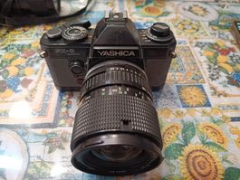 Yashica FX-D Quartz 35mm Film Camera w/ Tamron 28-70mm Lens