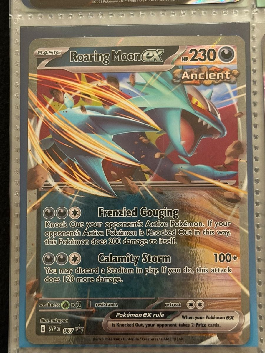 Pokémon Carte collezionabili: Pokémon Roaring Moon EX SVP EN 067 – Nuovo (secondo la descrizione) da Untersiggenthal venduto da Medos-GameHub