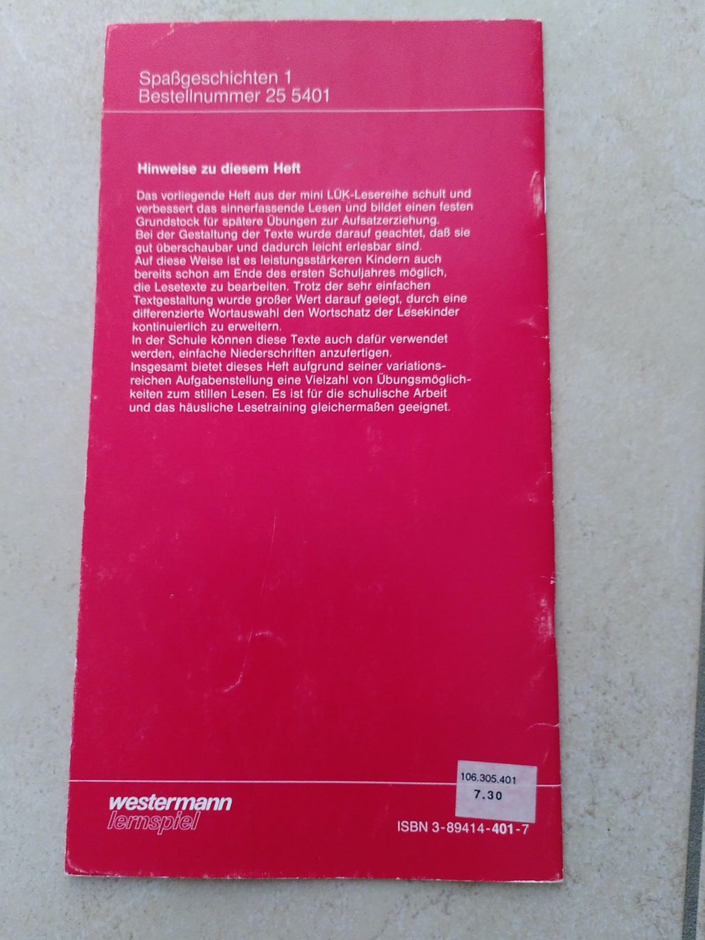 Libri: MINI LÜK SPASSGESCHICHTEN 1&2/ 2 HEFTE – Usato da Brugg AG venduto da olamim 2