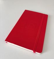 Neu! Notizbuch mit Gummiband, 21 x 13 mm, 95 Blätter, rot